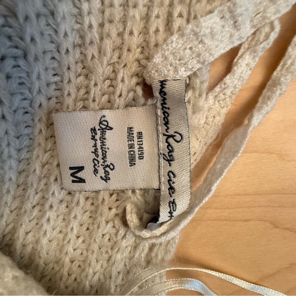 American Rag Cream V-Neck Cable-Knit Sweater - Picture 4 of 4